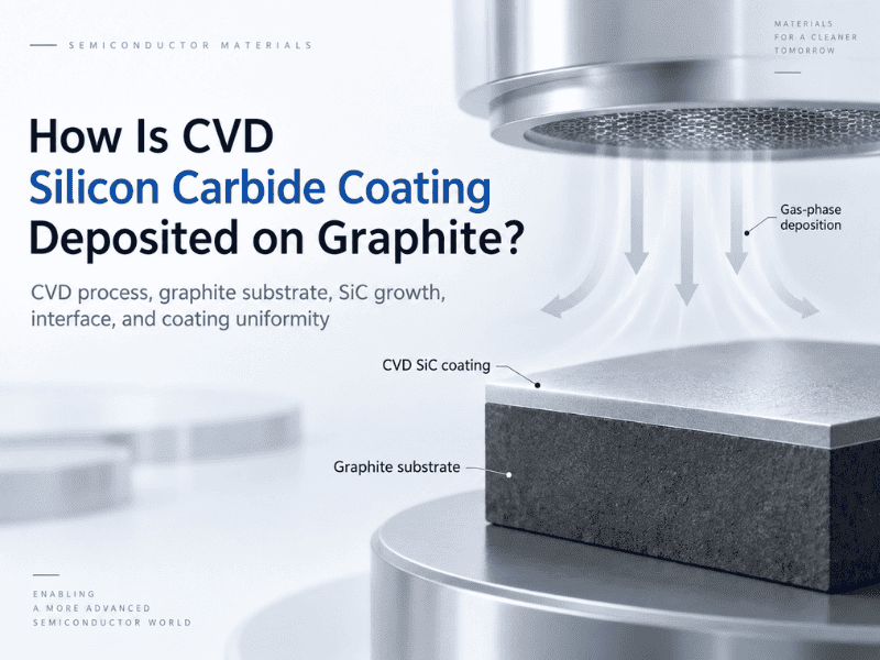 Comment le revêtement CVD en carbure de silicium est-il déposé sur le graphite ?