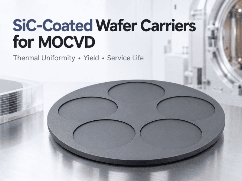Supports de plaquettes à revêtement SiC pour MOCVD : uniformité thermique, rendement et durée de vie