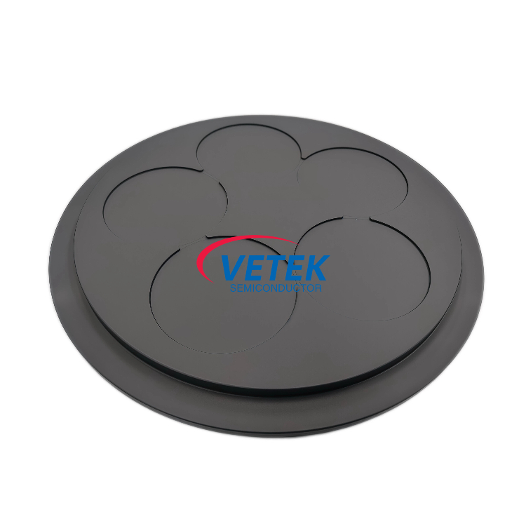 Suscepteur en graphite à revêtement CVD SiC pour support de plaquette