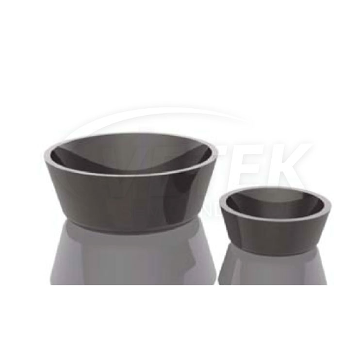 Creucible en graphite à revêtement en carbone vitreux