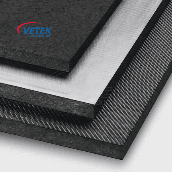 Hyperpure graphite rigide feutre